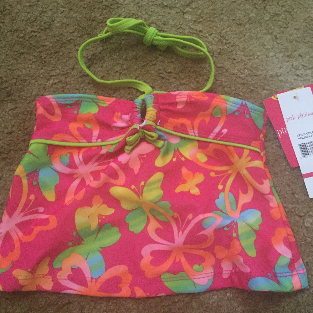 Pink Platinum Tankini w/ Bottoms Bathing Suit Size